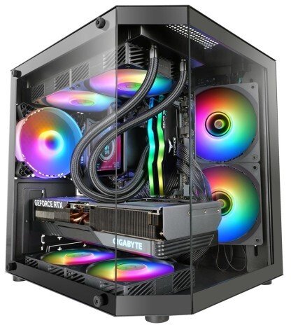 Obudowa Tacens MARS MC-3TLITE 1X120 FRGB FAN mATX- obudowa