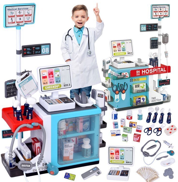 Mały Lekarz duże centrum zdrowia Przychodnia Apteka Doktor Szpital ZA6010 EDUKAMP