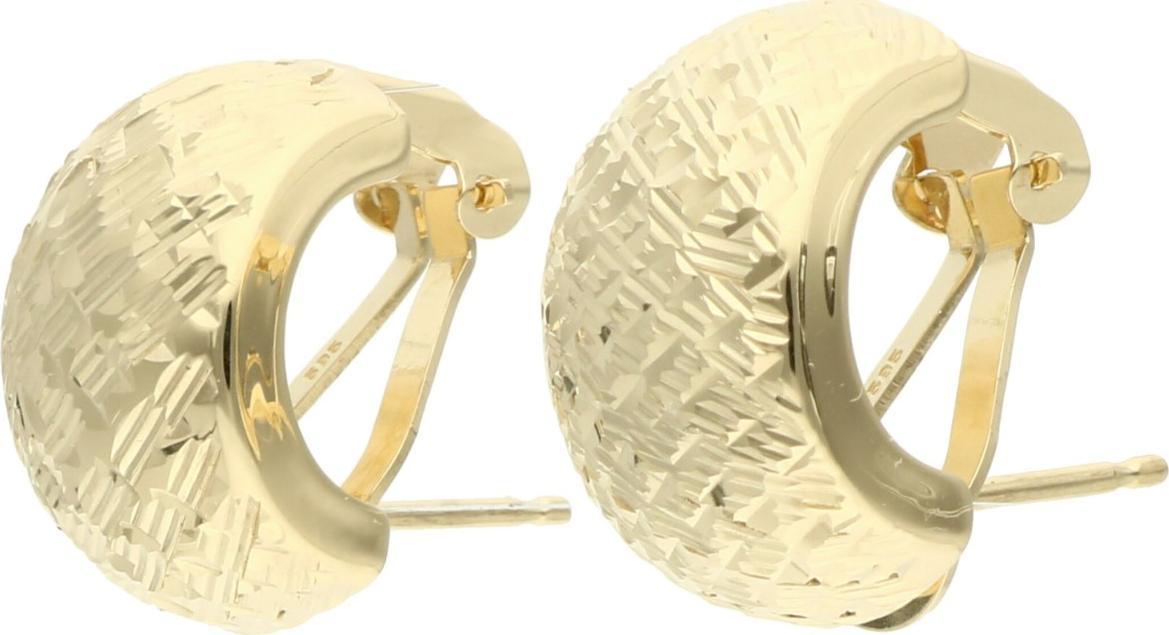 Rosanto Złote nacinane kolczyki 585 14k