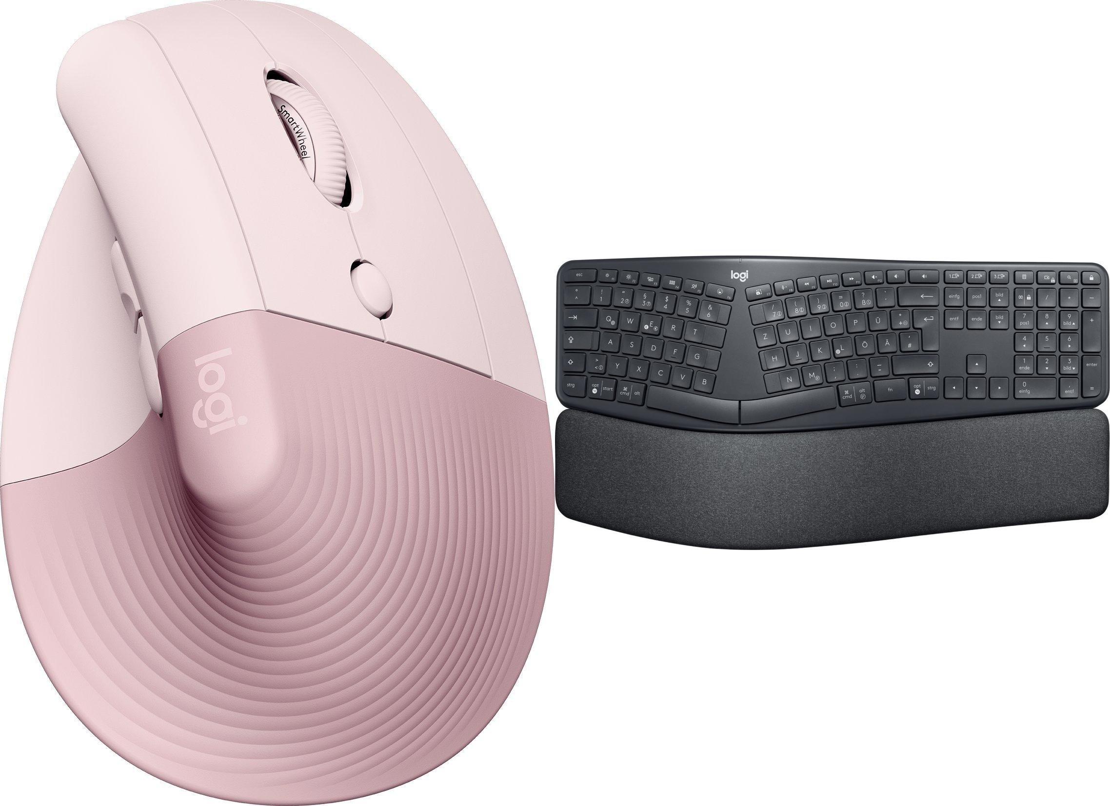 Mysz Logitech Lift Rose (910-006478) + Ergo K860 (920-010108)