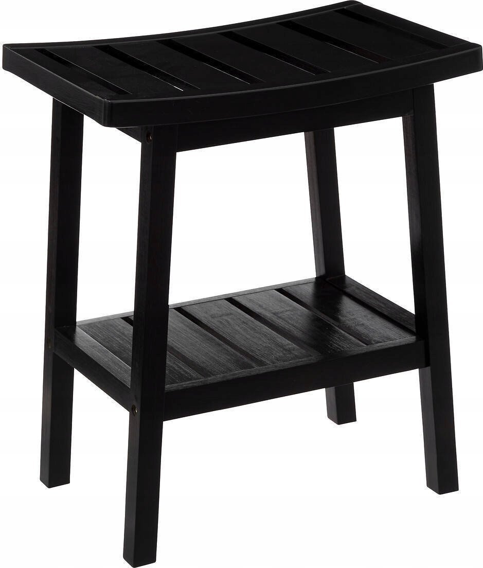 5five Stołek łazienkowy BAMBOO z półeczką na akcesoria