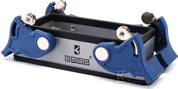 Emas Przyłącze metalowe, puste, 16 pin, 16 A, done przyłączenie (montaż na przegrodzie), ręczne zamknięcia z rolką - plastikowe T0-EBM16GM44