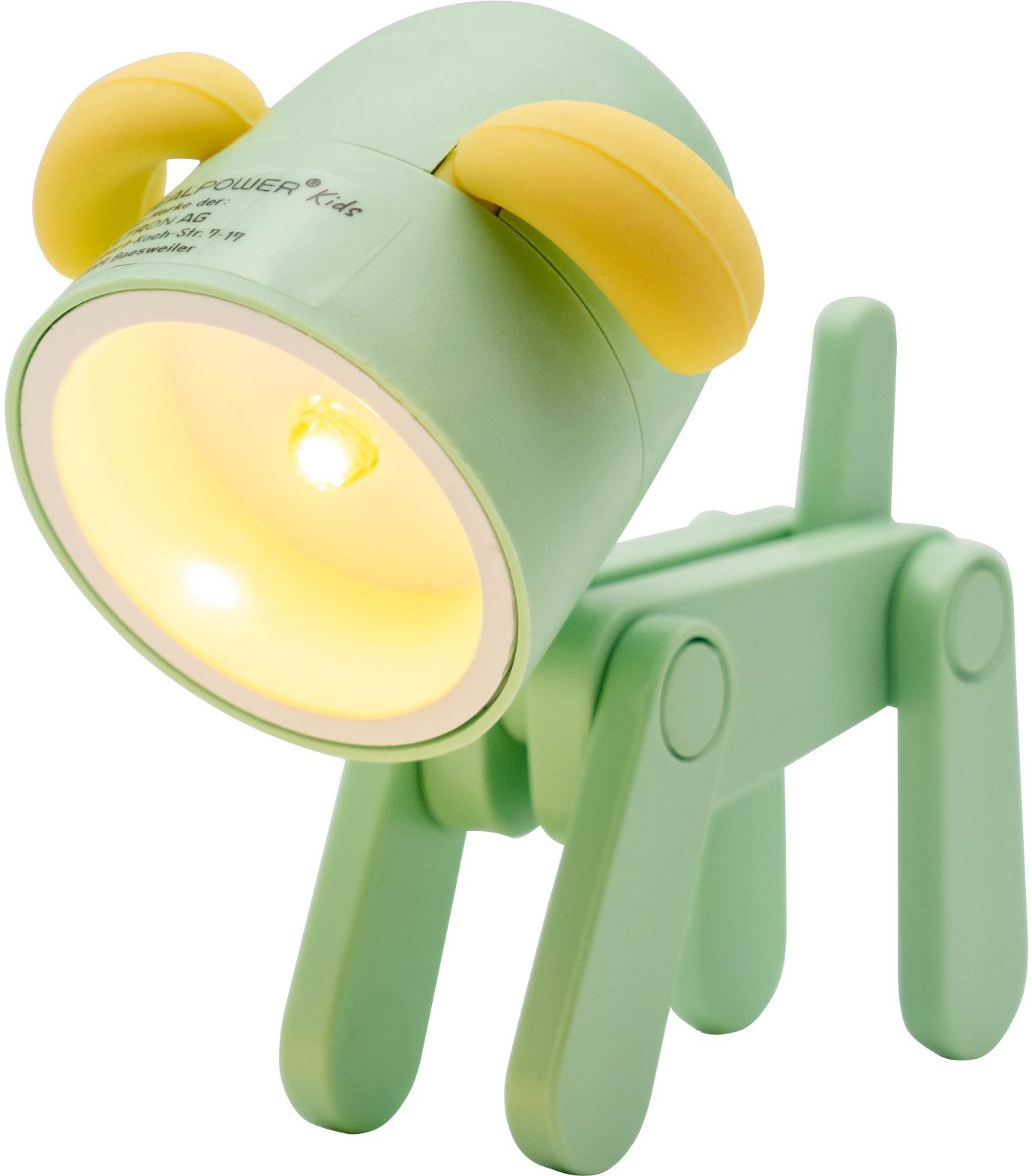 RealPower LED-Tier Taschenlampe Green dog