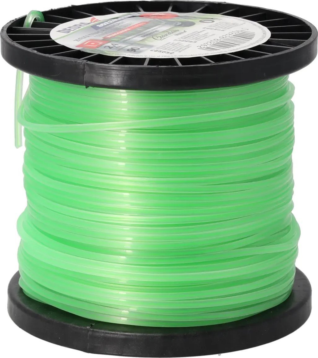 Dedra Żyłka tnąca kwadrat wzmocniona 2,4mmx90m, szpula