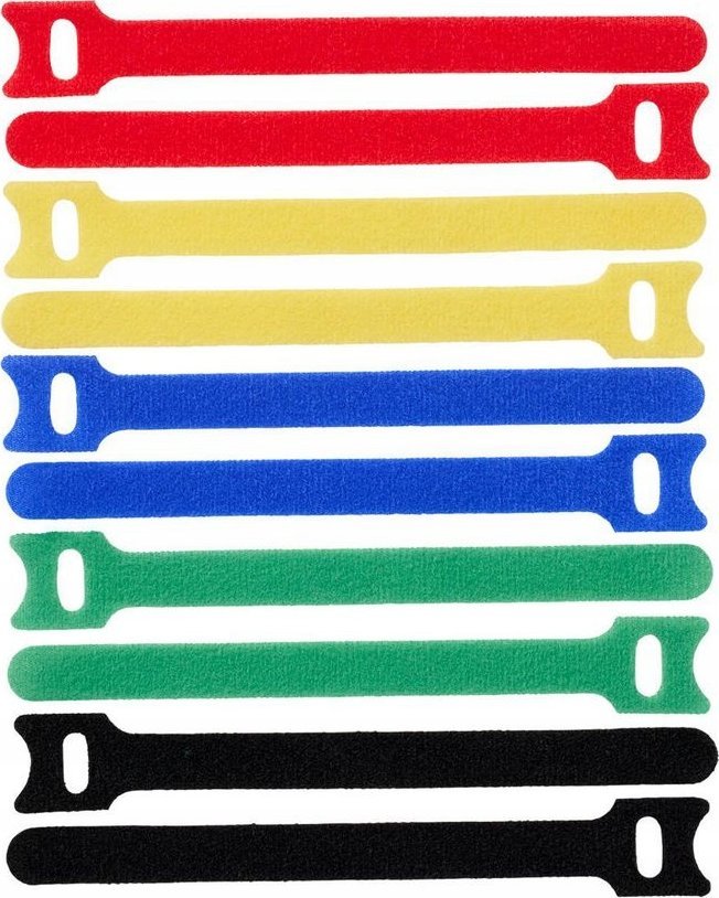 ProXtend ProXtend Hook and Loop 15cm x 12mm Multi 10pcs