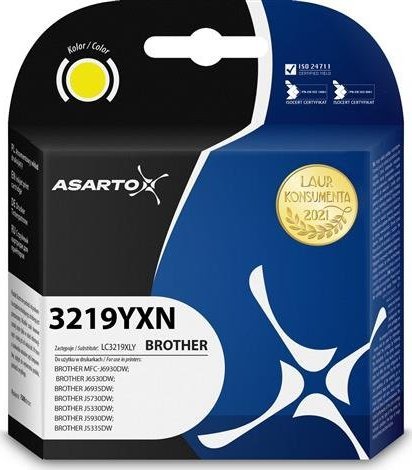 Tusz Asarto Tusz Asarto do Brother 3219YXN | LC3219XLY | 1500 str. | yellow