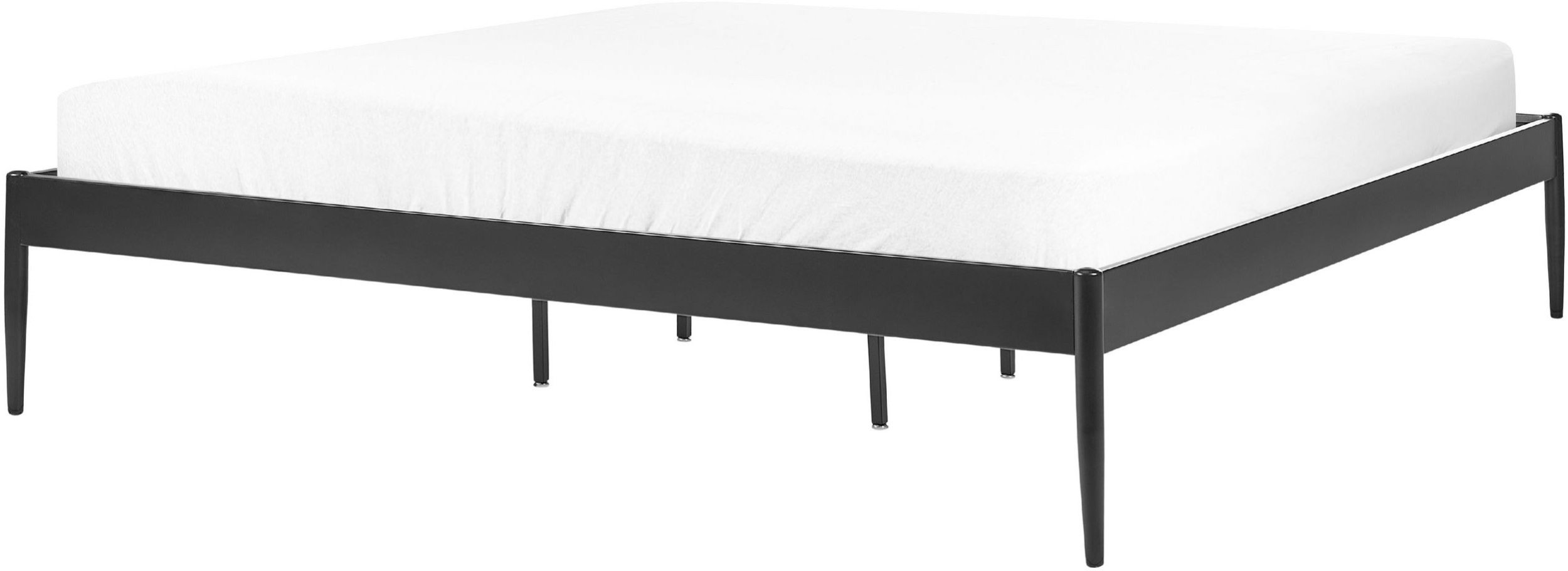 Łóżko Metal VAURS 180 x 200 cm Czarny