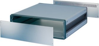 SCHROFF Panel przedni SCHROFF CompacPRO, 3 HU, 84 HP, 2,5 mm, Al, anodowany, nieobrobione krawędzie