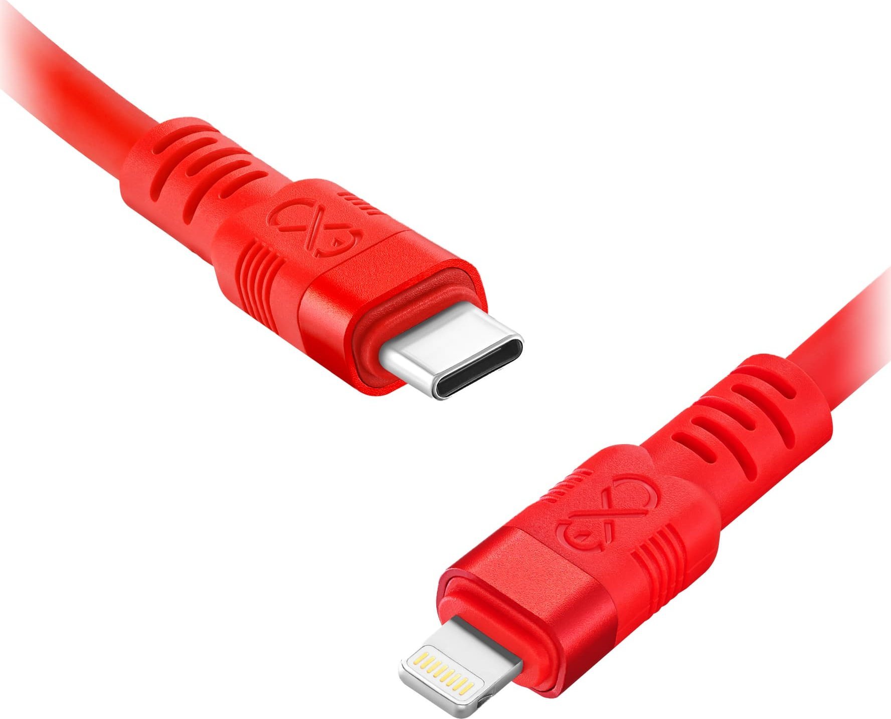Kabel USB Orno USB-C - Lightning 2 m Czerwony (CABEXCWHPUCUL2.0MIX)