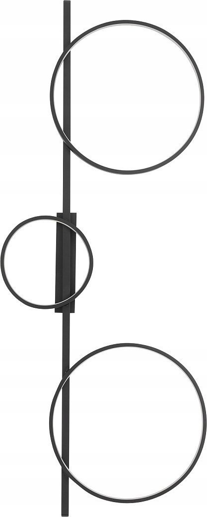 Kinkiet Nowodvorski Nowodvorski Circolo 10866 kinkiet lampa ścienna 3x33W LED 4000K 1200Lm czarny/biały
