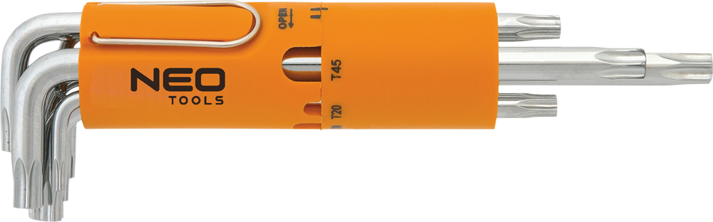 Neo Zestaw kluczy trzpieniowych torx typ L T10-T50 8szt. (09-514)