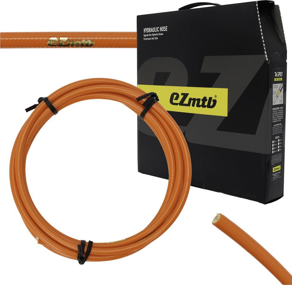 Przewód hamulcowy EZmtb K20, 4-warstwowy, pomarańczowy, 2m