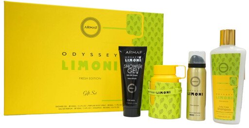 Armaf Odyssey Limoni Fresh Edition Edp 100ml + Perfume Body Spray 50ml + Shower Gel 100ml + Shampoo 250ml
