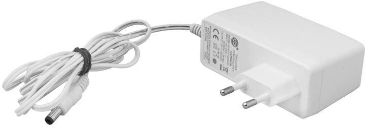 Zasilacz 12V 3,5A z wtykiem DC 2,5/5,5mm biały