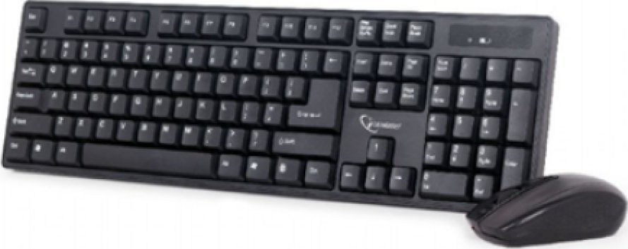 Klawiatura + mysz HP Gembird | Wireless Desktop Set | KBS-W-01_LT | Keyboard and Mouse Set | Wireless | Mouse included | US/LT | Black | Numeric keypa