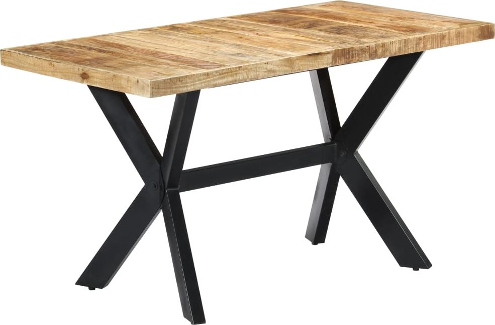 Elior Stół do jadalni z mango Kalis jasnobrązowy