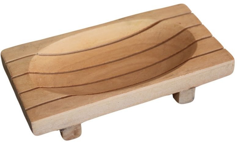 Drewniana mydelniczka - Prostokątna