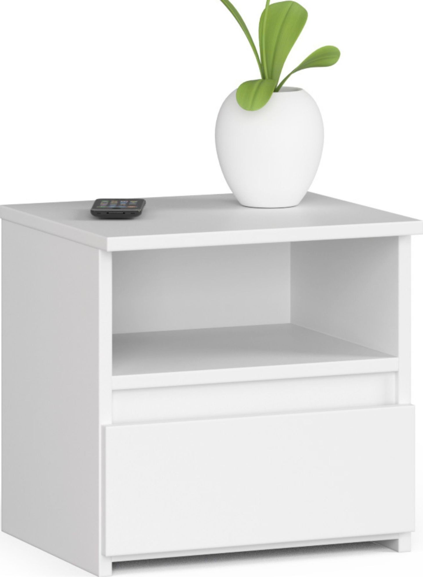 Fabryka Mebli Akord Szafka nocna CL1 40 cm 1 szuflada - biała