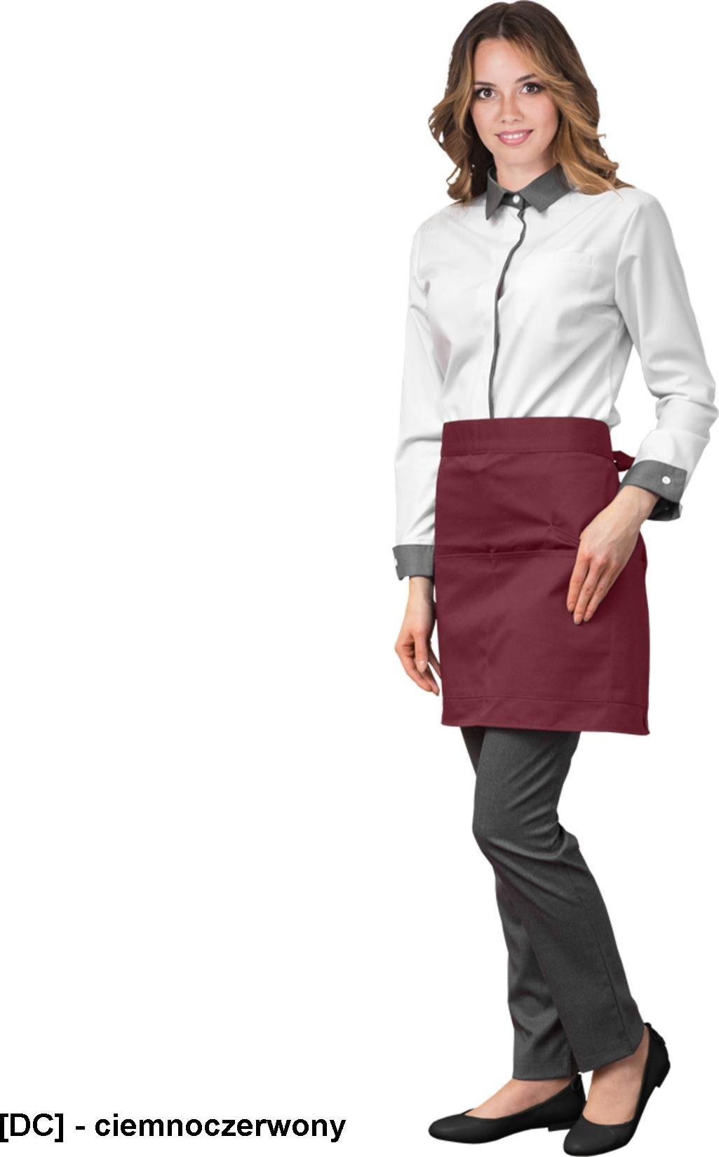 R.E.I.S. GRETTO - zapaska ochronna, posiada trzy kieszenie - ciemnoczerwony 70x45