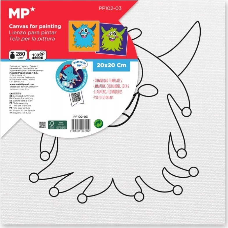 Teka Płótno do malowania rogacz 20x20