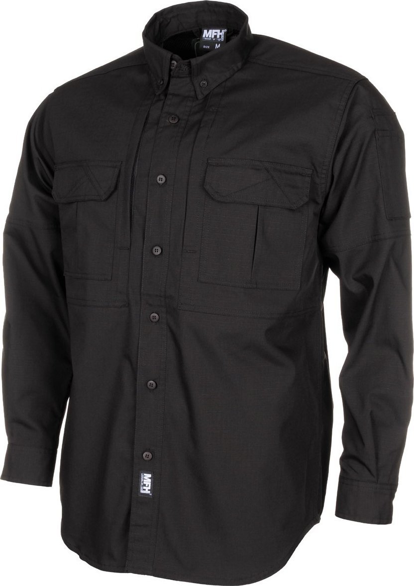 Fox TAKTYCZNA KOSZULA MFH POWLEKANA TEFLONEM CZARNY L