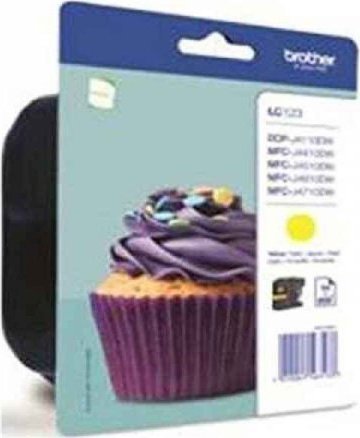 Tusz Brother Oryginalny Wkład Atramentowy Brother LC123YBP