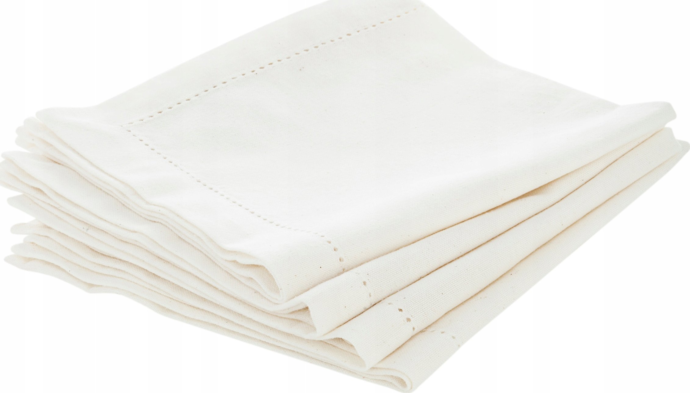 Atmosphera Serwetki Chambray 40 x 40 cm 4 szt. białe