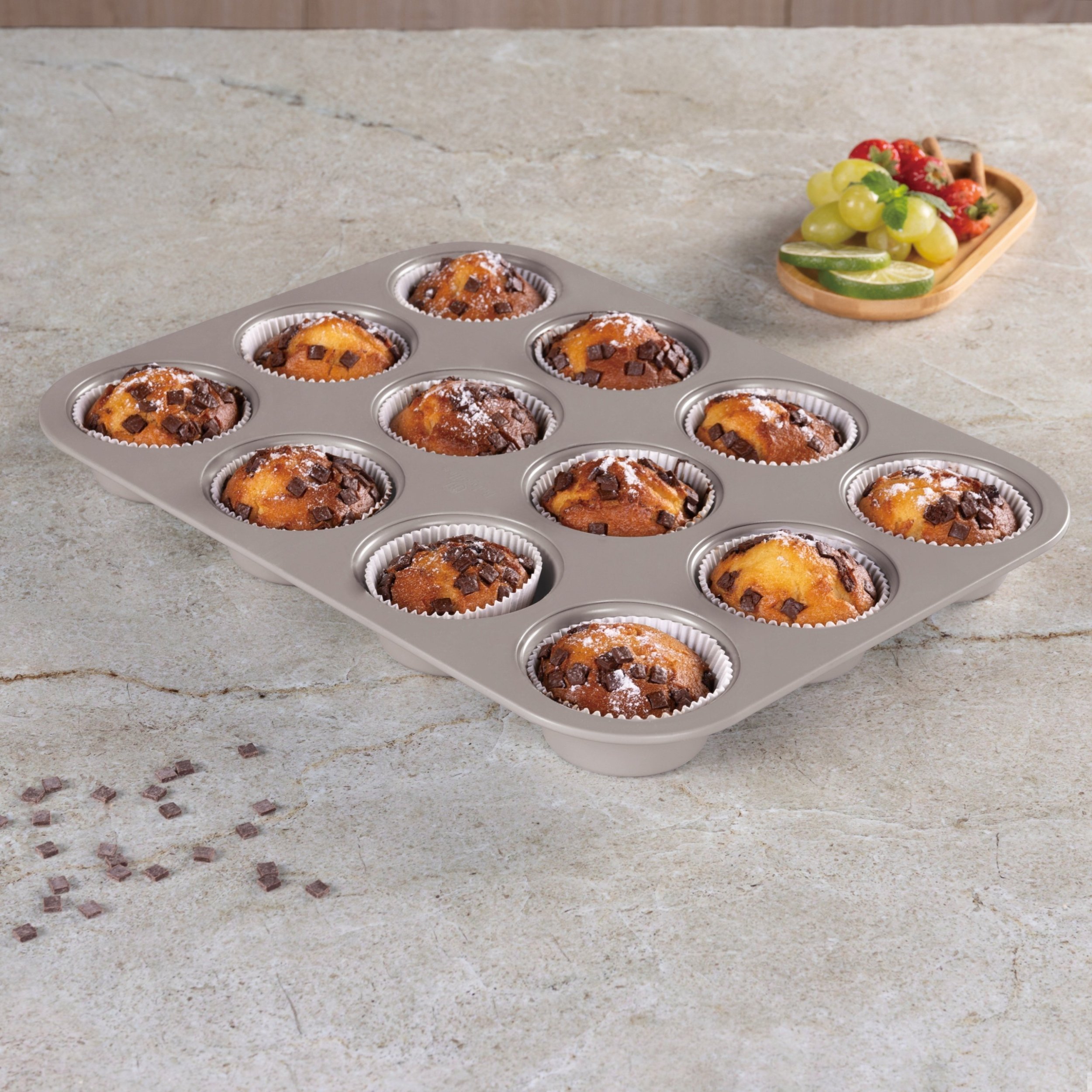 FORMA TYTANOWA DO 12 MUFFINEK BERLINGER HAUS BH-7947 TAUPE