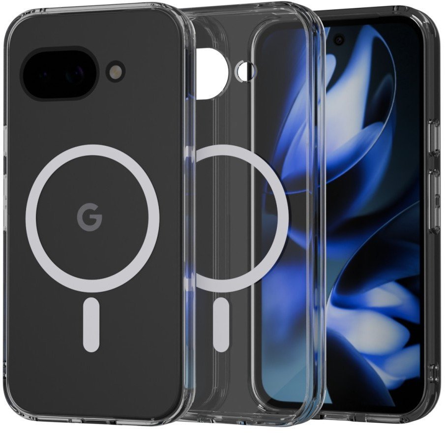 Etui Supero do Google Pixel 9A Magsafe, przezroczysto-białe