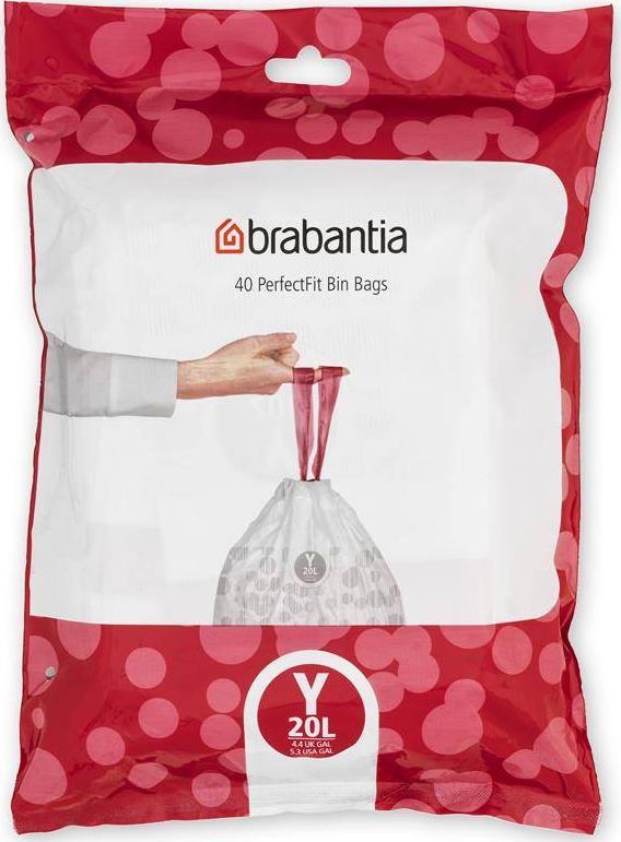 Brabantia Worki na odpady domowe 20L 40szt. (138263)