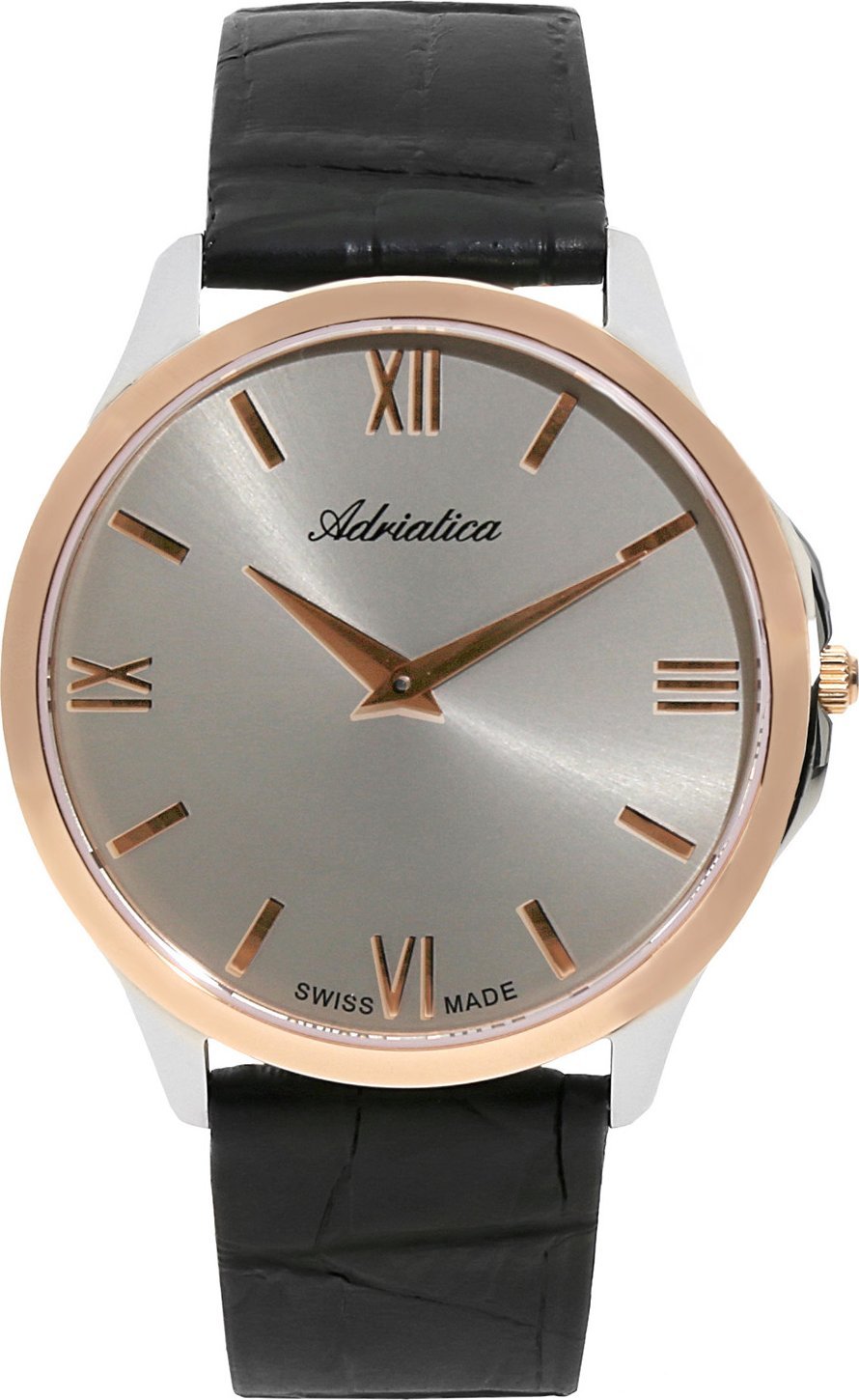 Zegarek Adriatica Zegarek męski Adriatica A8241.9266Q czarny