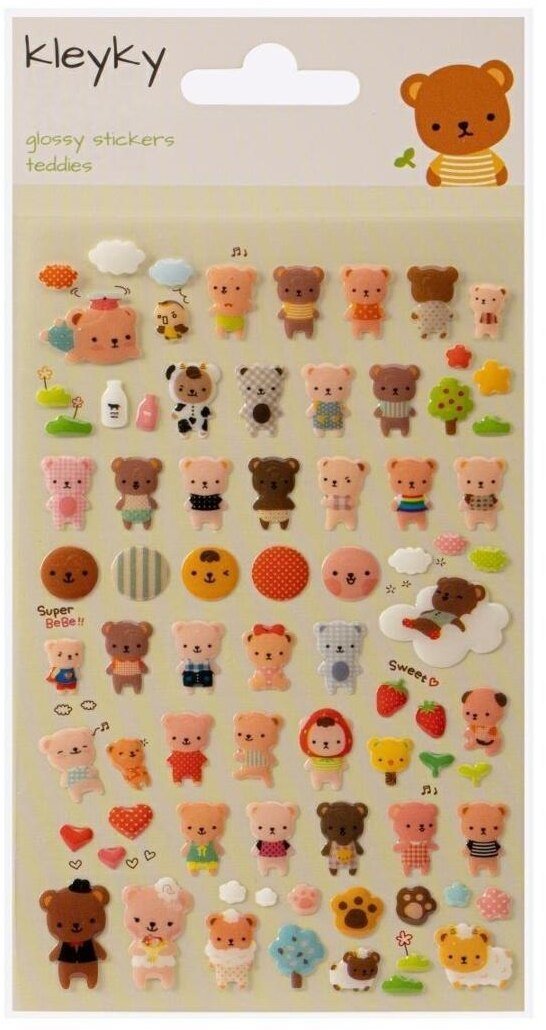 Naklejki wypukłe Misiaki