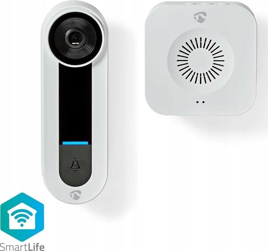 Nedis Nedis WIFICDP40CWT zestaw dzwonka do drzwi Biały