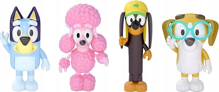 Figurka Tm Toys Bluey Blue - Przyjaciele Pieski Zestaw figurek 4-pack BLU13014