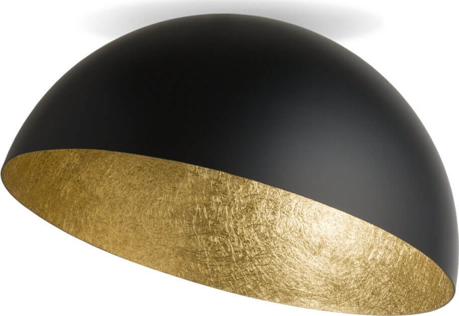 Lampa sufitowa Sigma Nowoczesna lampa sufitowa Sfera kopuła do holu czarna złota