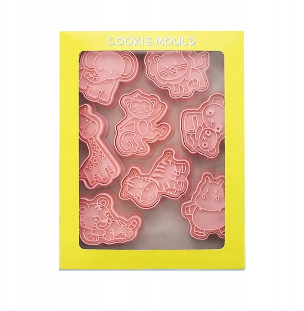 Foremki do Ciastek SAFARI ZWIERZĘTA foremka do wycinania ciasteczek 8szt