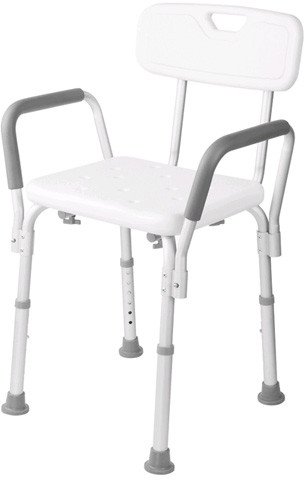 Taboret łazienkowy krzesło z oparciem do wanny pod prysznic regulowane
