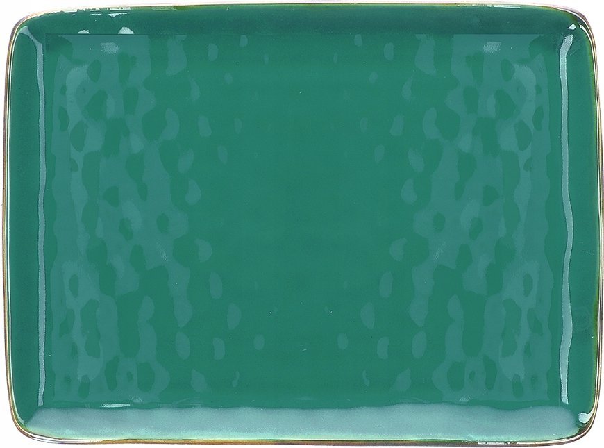 Rose&Tulipani Taca prostokątna Concerto Ottanio - Niebiesko-zielony, 36 x 26.5 cm