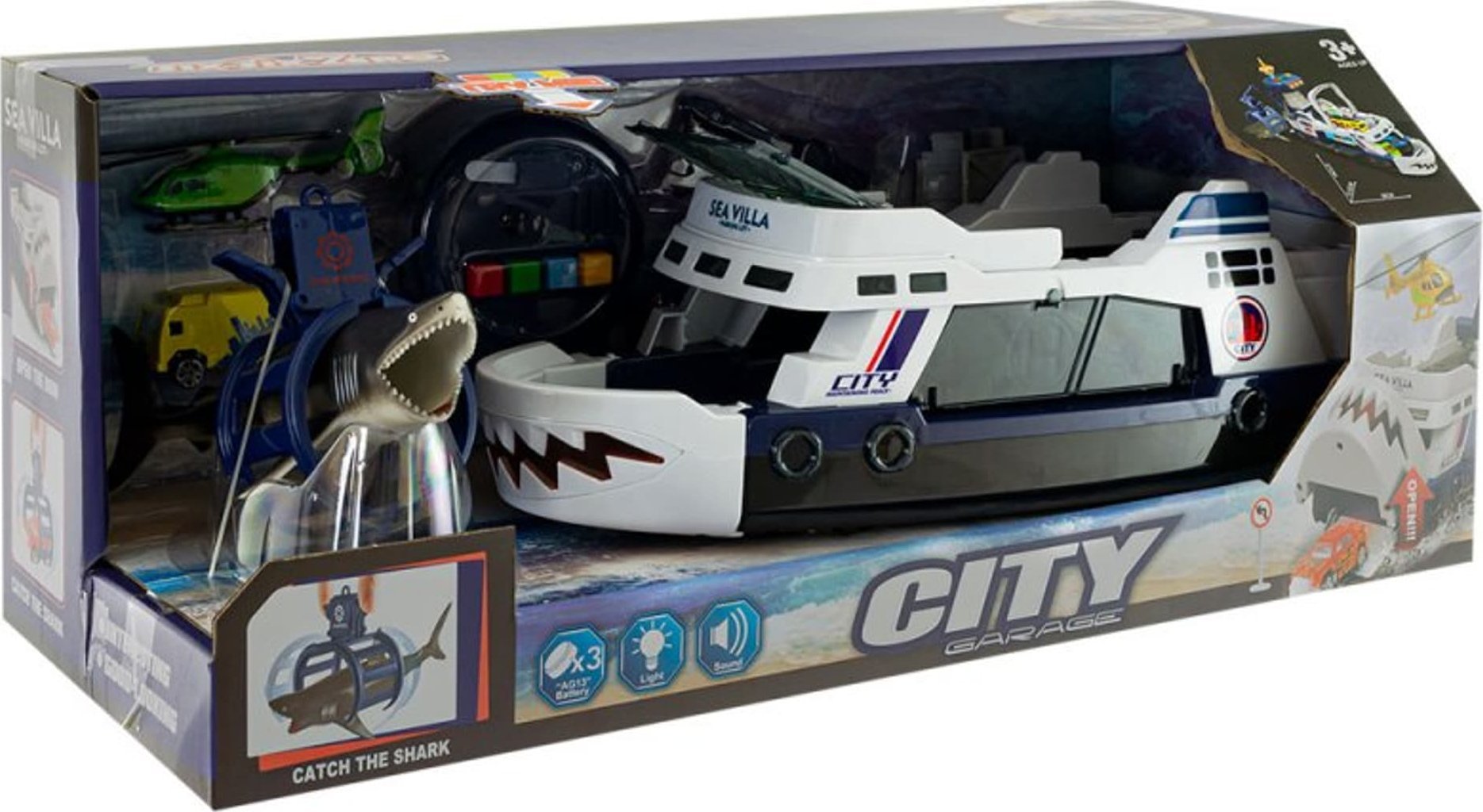 EUROBABY ZABAWKI Zabawka statek policyjny