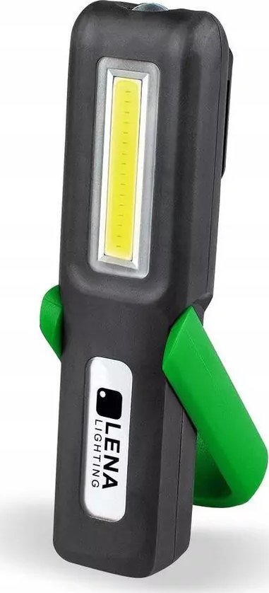 Lena Lighting Lampa ręczna akumulatorowa HANDY FUTURE LED 3W COB LED + 3 W LED 150Lm 608551