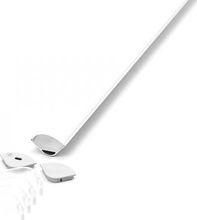 V-TAC Profil Aluminiowy V-TAC 2mb Anodowany, Klosz Mleczny, Kątowy, Na dwie taśmy VT-8105