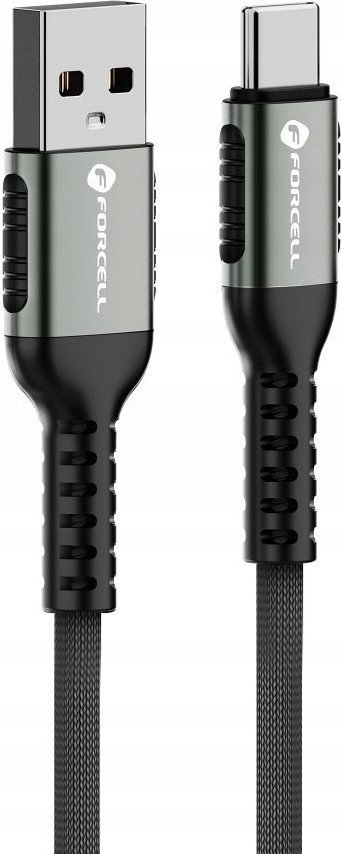 Kabel USB ForCell USB-A - USB-C 1.2 m Czarny