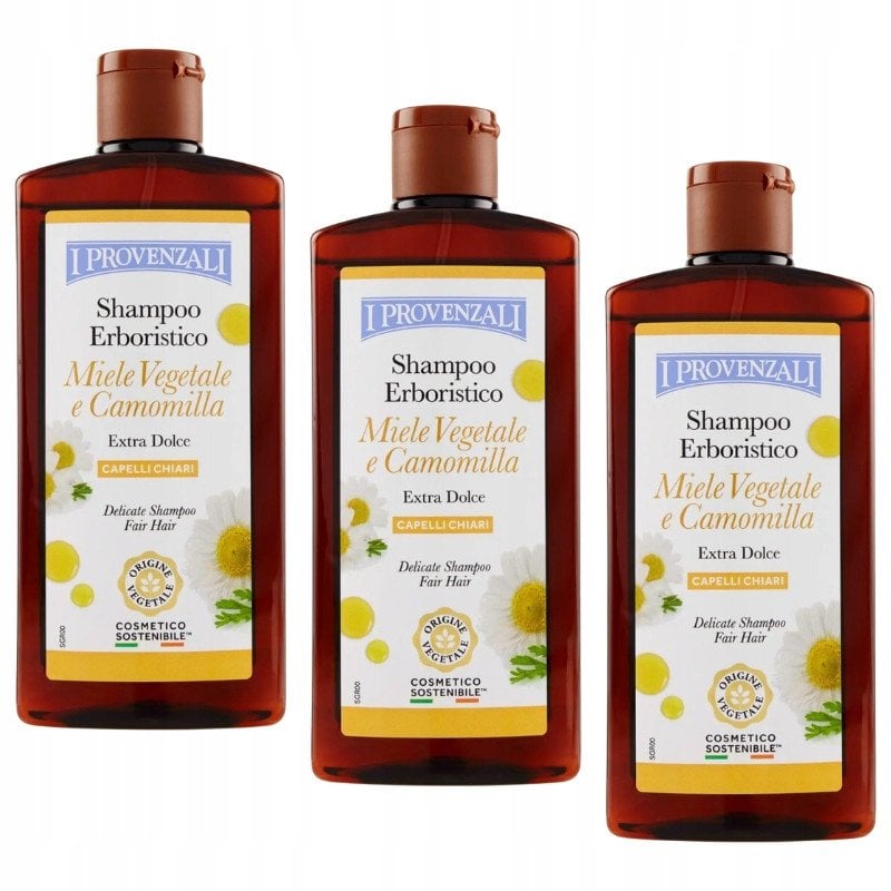 Šampūnas šviesiems plaukams I Provenzali su ramunėlių ekstraktu ir jakono sultimis, 250 ml