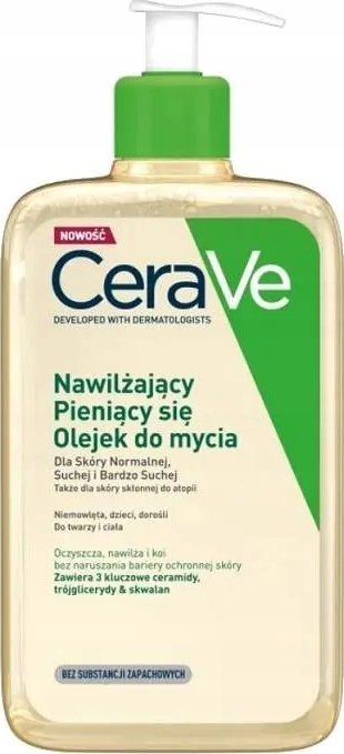 CeraVe Nawilżający, pieniący się olejek do mycia 236ml
