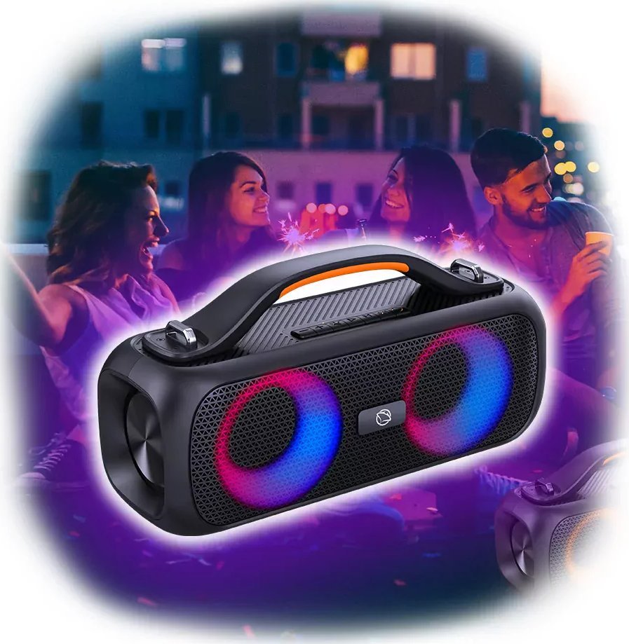 Głośnik Manta Głośnik przenośny bluetooth Manta SPK216 X-BASS TWS Asystent głosowy 40W