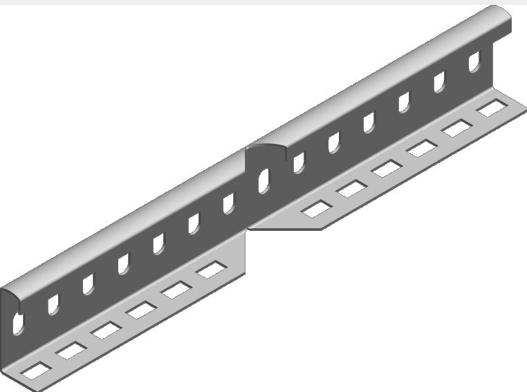 Baks Łącznik kątowy drabinek kablowych LKDCH50N H50 2mm 451101