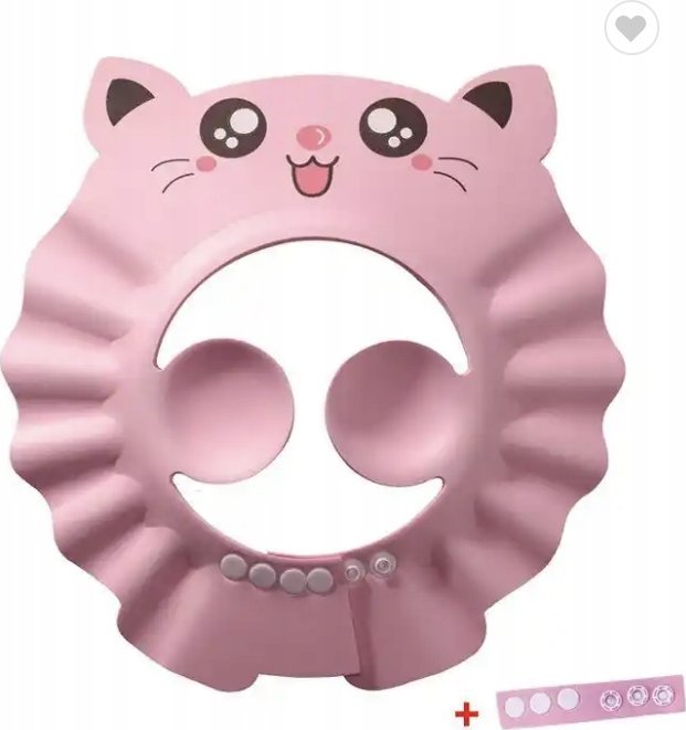 Daszek / Rondo Kąpielowe do Mycia Głowy Dzieci - Odcienie Różowego