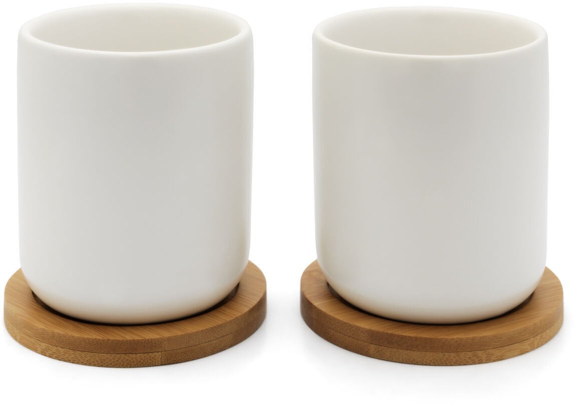 Bredemeijer 1x2 Bredemeijer Tea Mug Set 200ml Bamboo Coaster 142013