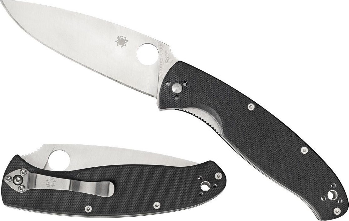 Spyderco Spyderco RESILIENCE G-10 BLACK PLAIN C142GP