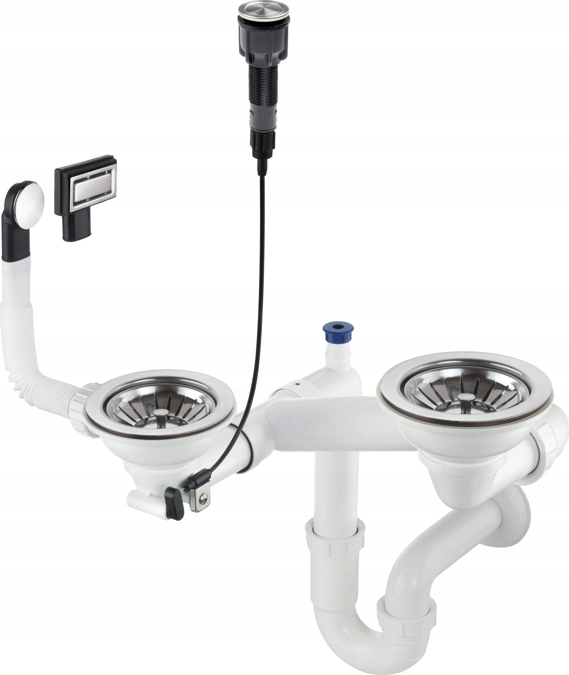 Syfon Deante Syfon do zlewozmywaka granitowego 1.5- i 2-komorowego - Space-Saver